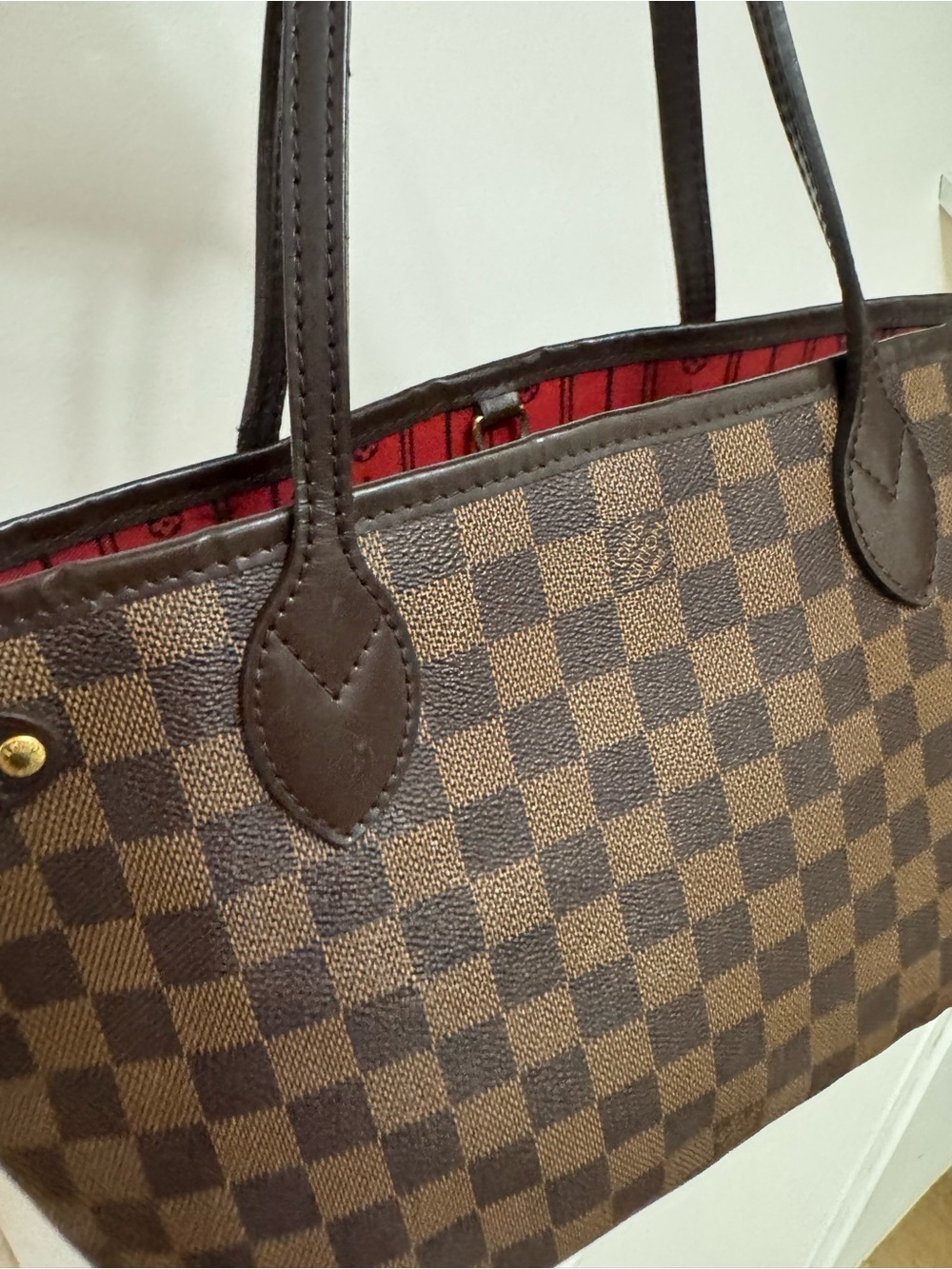 LOUIS VUITTON NEVERFULL PM IN DAMIER EBENE - Picture 12 of 15